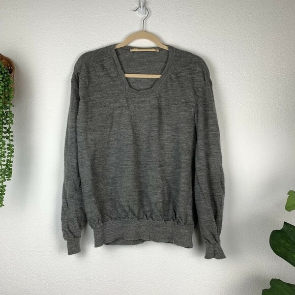 Carol Christian Poell Men's EU 54 US L 44 Virgin Wool Square Neck Sweater - Picture 1 of 8